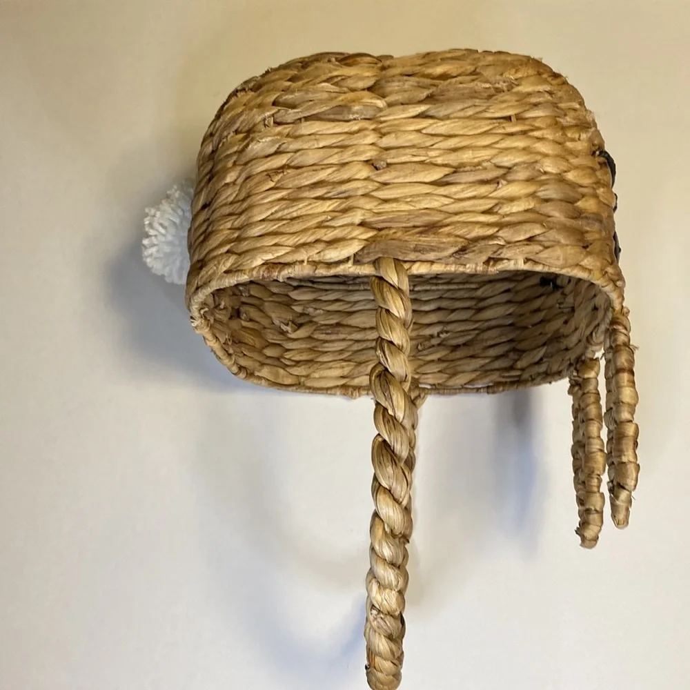 Crate&Barrel Whimsically Cute and Rustic Bunny Basket with Adorable Detailing 🐰